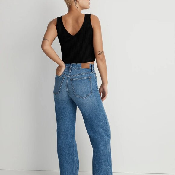 The Curvy Perfect Vintage Wide-Leg Crop Jean (25, Cresslow Wash) - Picture 2 of 12